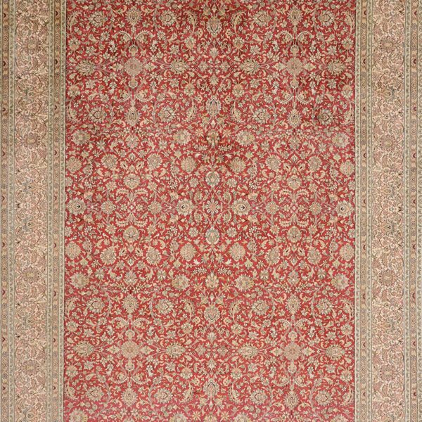 Kashmir Oriental Rug 220 × 305 cm, Silk, hand-knotted, refined — view 6 Kashmir Oriental Rug 220 × 305 cm, Silk, hand-knotted, refined — view 6