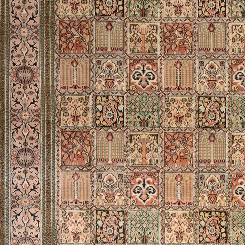 Kashmir Oriental Rug 246 × 333 cm, Silk, hand-knotted — view 4
