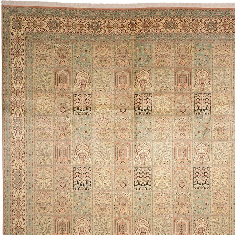 Kashmir Oriental Rug 277 × 363 cm, Silk, hand-knotted — view 6