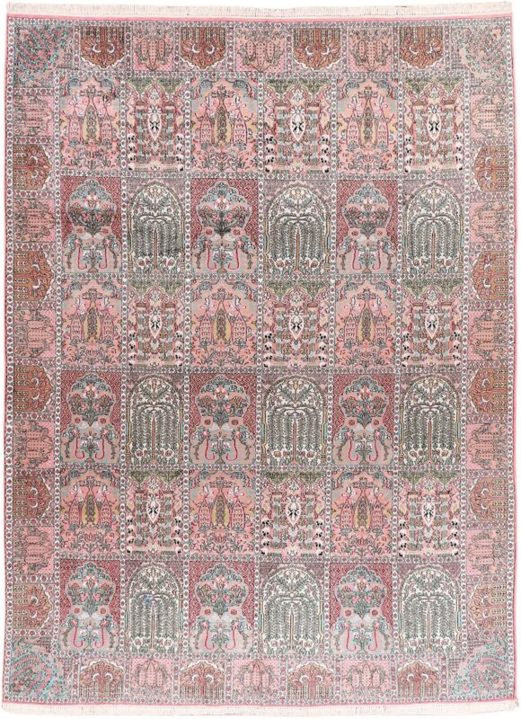 Kashmir Oriental Rug 280 × 350 cm, Silk, hand-knotted Kashmir Oriental Rug 280 × 350 cm, Silk, hand-knotted