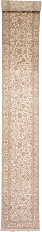 Kashmir Oriental Rug 68 × 438 cm, Silk, hand-knotted, refined