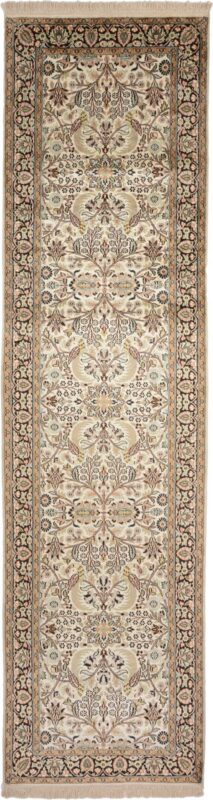 Kashmir Oriental Rug 83 × 312 cm, Silk, hand-knotted