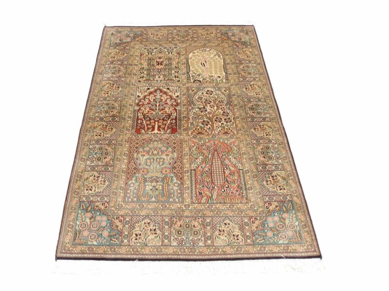 Kashmir Oriental Rug 93 × 153 cm, Silk, hand-knotted — view 4