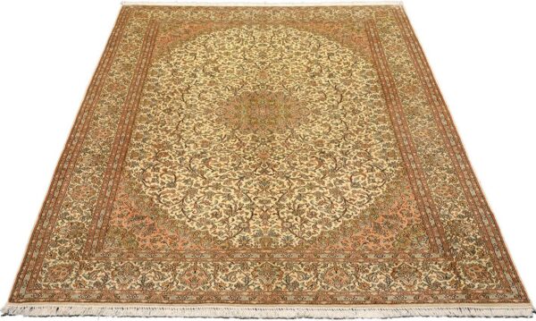 Kashmir Oriental Rug 174 × 245 cm, Silk, hand-knotted — view 2