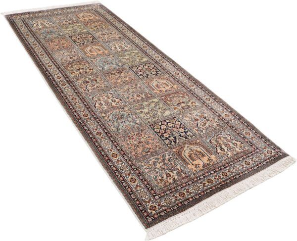 Kashmir Oriental Rug 82 × 207 cm, Silk, hand-knotted — view 4
