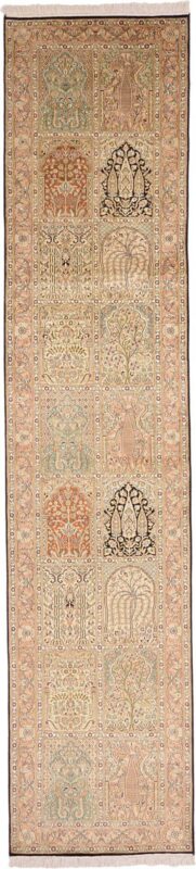 Kashmir Oriental Rug 82 × 365 cm, Silk, hand-knotted Kashmir Oriental Rug 82 × 365 cm, Silk, hand-knotted