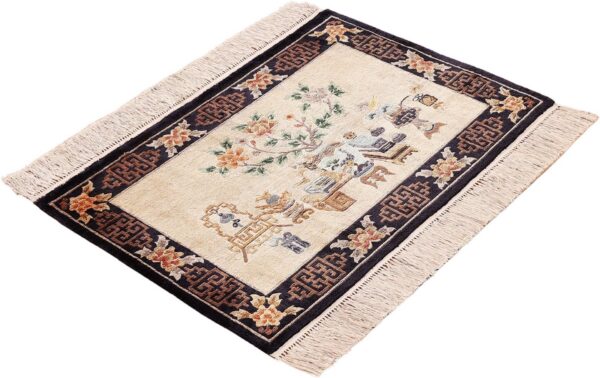 Peking Oriental Rug 60 × 93 cm, Silk, hand-knotted — view 4