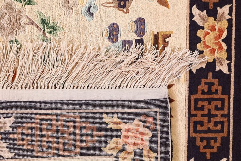 Peking Oriental Rug 60 × 93 cm, Silk, hand-knotted — view 7