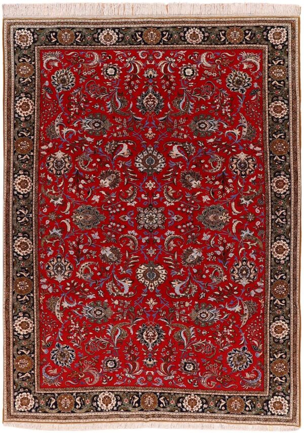 Qom Persian Rug 251 × 340 cm, Wool and Silk, hand-knotted