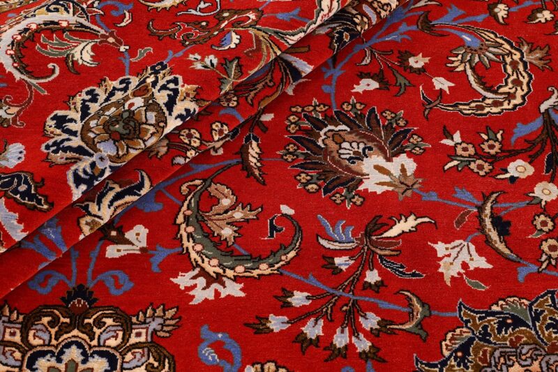 Qom Persian Rug 251 × 340 cm, Wool and Silk, hand-knotted — view 8
