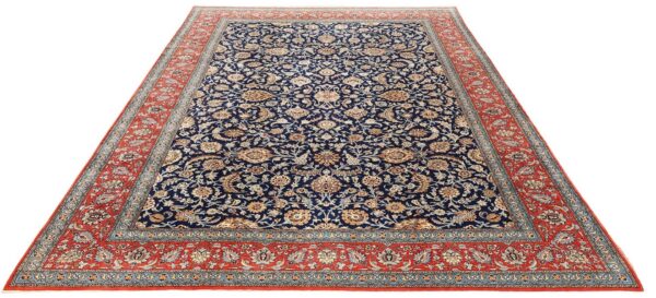 Qom Persian Rug 345 × 447 cm, Wool and Silk, hand-knotted — view 2