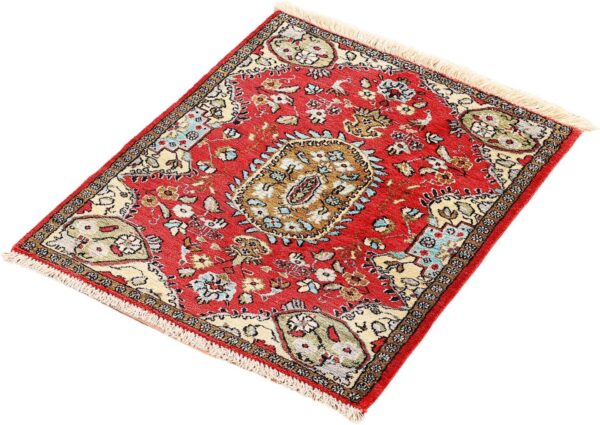 Qom Persian Rug 56 × 75 cm, Silk, hand-knotted, exclusive — view 3