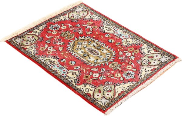 Qom Persian Rug 56 × 75 cm, Silk, hand-knotted, exclusive — view 4