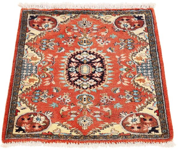 Qom Persian Rug 58 × 75 cm, Silk, hand-knotted, exclusive — view 2 Qom Persian Rug 58 × 75 cm, Silk, hand-knotted, exclusive — view 2