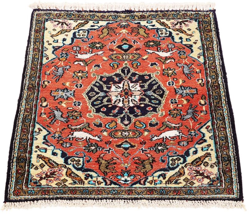 Qom Persian Rug 58 × 78 cm, Silk, hand-knotted, exclusive — view 2