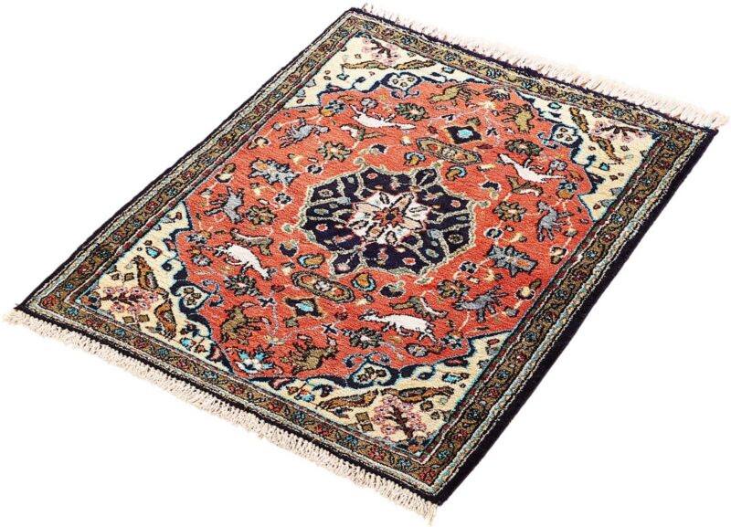 Qom Persian Rug 58 × 78 cm, Silk, hand-knotted, exclusive — view 3