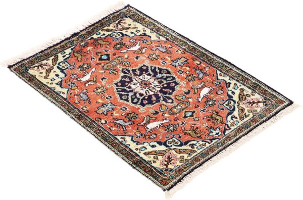 Qom Persian Rug 58 × 78 cm, Silk, hand-knotted, exclusive — view 4