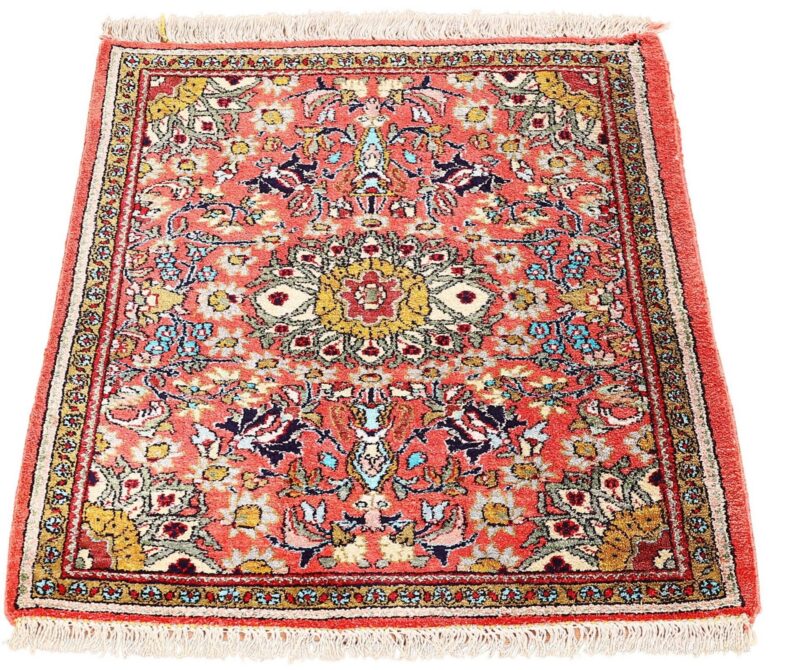 Qom Persian Rug 60 × 77 cm, Silk, hand-knotted, exclusive — view 2
