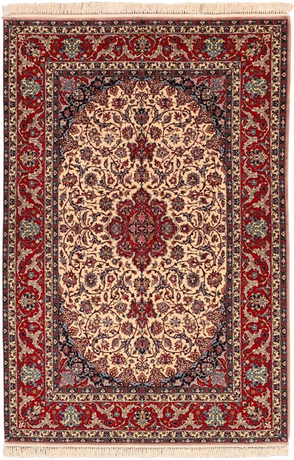 Isfahan Persian Rug 148 × 224 cm, Wool, hand-knotted