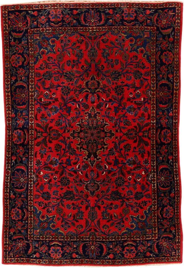 Kashan Persian Rug 135 × 200 cm, Wool, hand-knotted