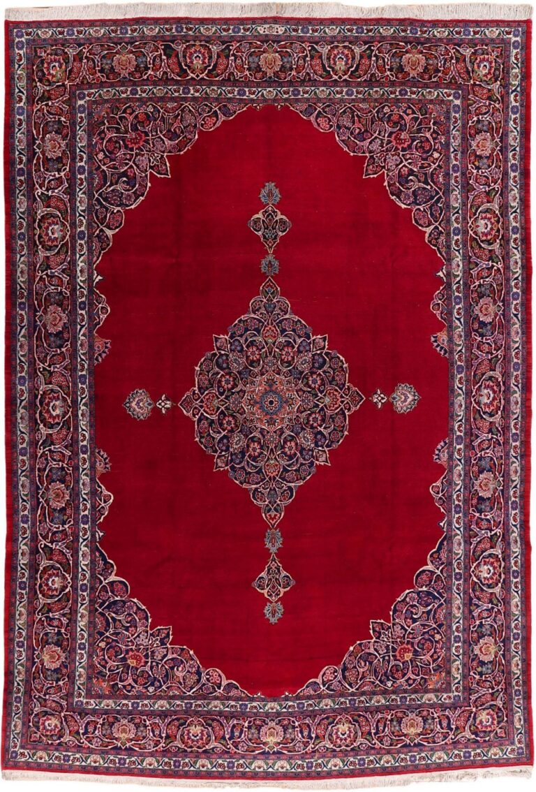Kashan Persian Rug 306 × 452 cm, Wool, hand-knotted, antique