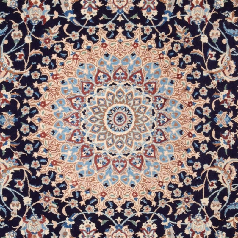 Nain Persian Rug 206 × 312 cm, Wool and Silk, hand-knotted — view 4