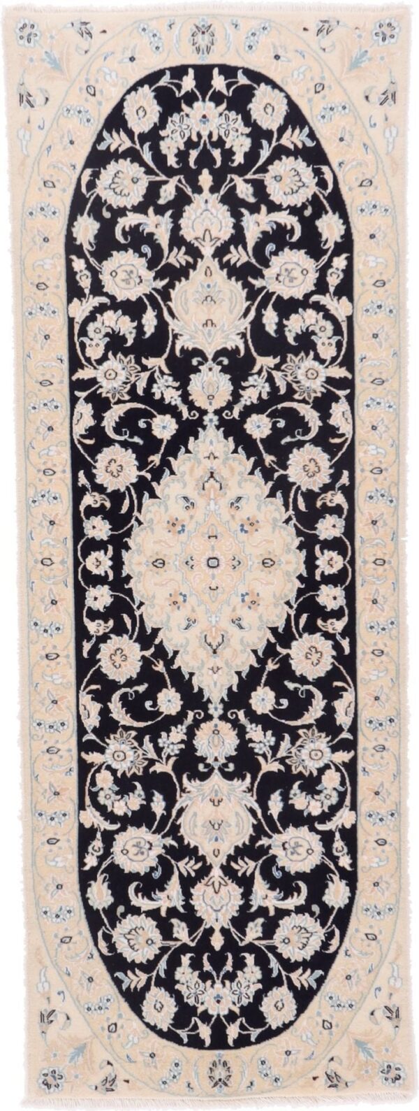 Nain Persian Rug 73 × 202 cm, Wool, hand-knotted, exclusive