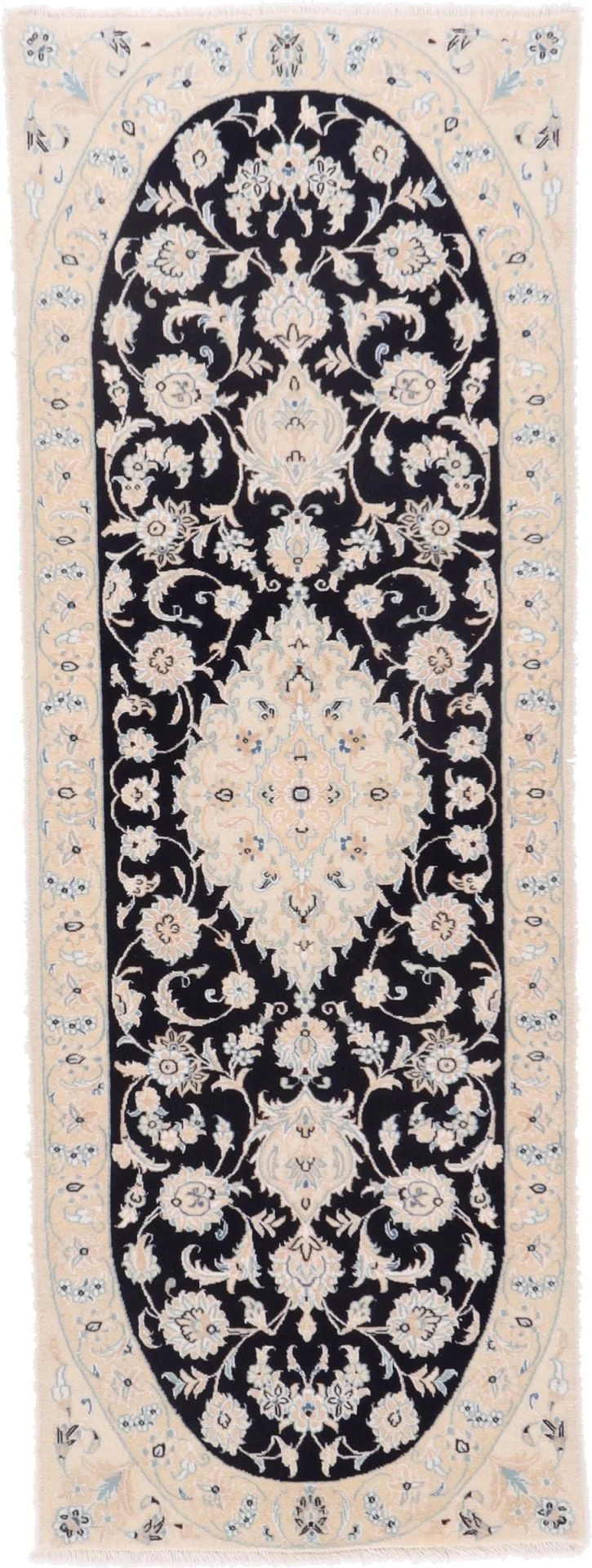 Nain Persian Rug 73 × 202 cm, Wool, hand-knotted, exclusive