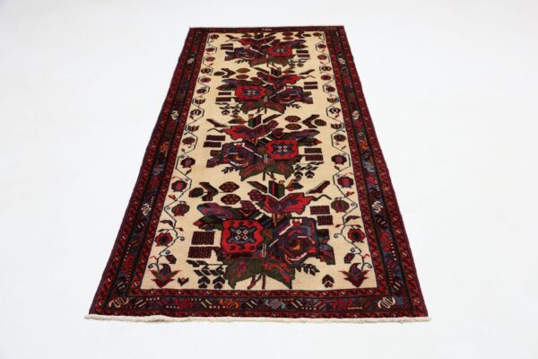 Sirjan Persian Rug 87 × 210 cm, Wool and Silk, hand-knotted — view 8 Sirjan Persian Rug 87 × 210 cm, Wool and Silk, hand-knotted — view 8