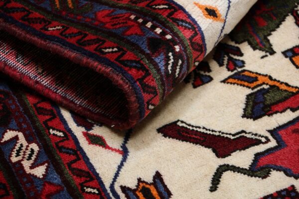 Sirjan Persian Rug 87 × 210 cm, Wool and Silk, hand-knotted — view 10 Sirjan Persian Rug 87 × 210 cm, Wool and Silk, hand-knotted — view 10