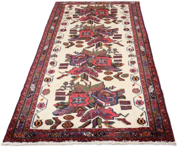 Sirjan Persian Rug 87 × 210 cm, Wool and Silk, hand-knotted — view 2 Sirjan Persian Rug 87 × 210 cm, Wool and Silk, hand-knotted — view 2