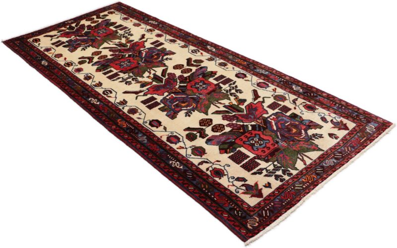 Sirjan Persian Rug 87 × 210 cm, Wool and Silk, hand-knotted — view 4 Sirjan Persian Rug 87 × 210 cm, Wool and Silk, hand-knotted — view 4