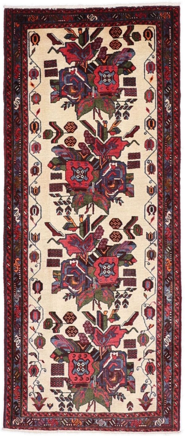 Sirjan Persian Rug 87 × 210 cm, Wool and Silk, hand-knotted Sirjan Persian Rug 87 × 210 cm, Wool and Silk, hand-knotted