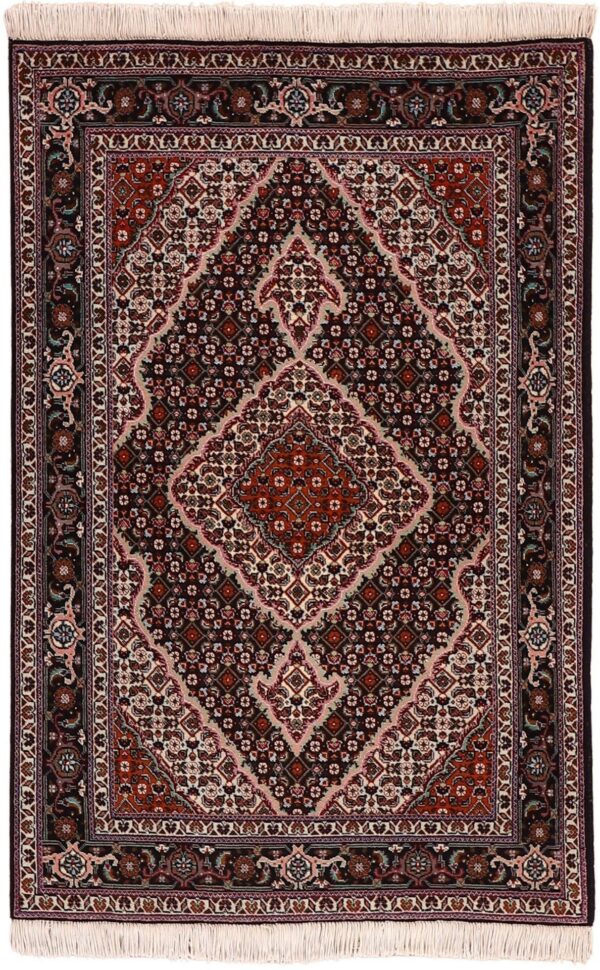 Tabriz Persian Rug 100 × 155 cm, Wool and Silk, hand-knotted