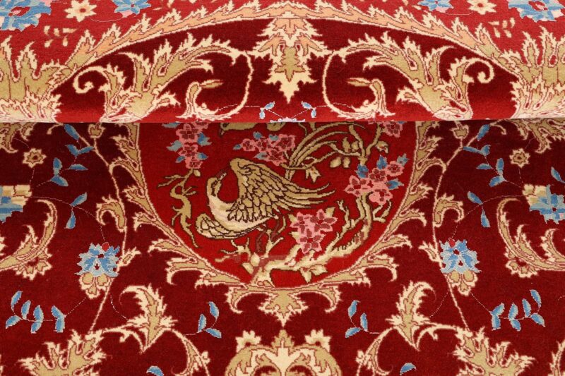 Tabriz Persian Rug 156 × 208 cm, Wool and Silk, hand-knotted — view 8