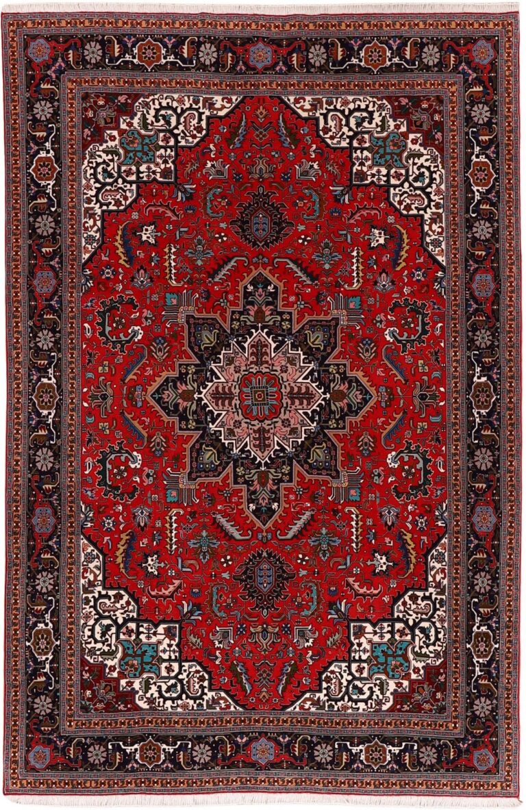 Tabriz Persian Rug 204 × 312 cm, Wool and Silk, hand-knotted
