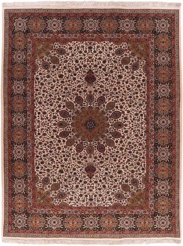 Tabriz Persian Rug 297 × 388 cm, Wool and Silk, hand-knotted